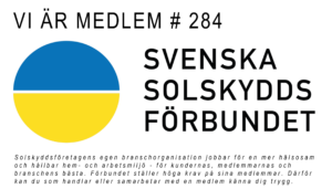 Medlemsbevis Svenska Solskyddsförbundet